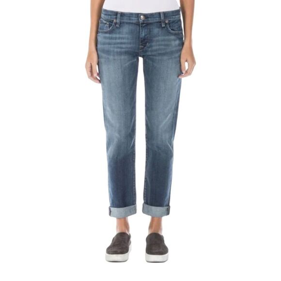 AXL Fidelity Denim Exile Vintage Girlfriend Slouchy Mid Rise Jeans - Picture 1 of 13